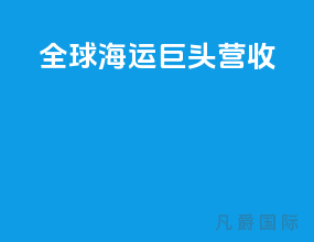 全球海运巨头营收