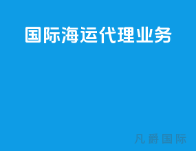国际海运代理业务