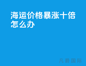 海运价格暴涨十倍怎么办
