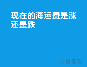 现在的海运费是涨还是跌