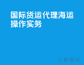 国际货运代理海运操作实务