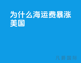 为什么海运费暴涨美国