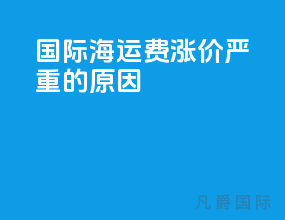 国际海运费涨价严重的原因