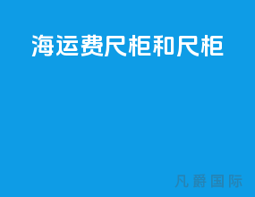 海运费40尺柜和20尺柜