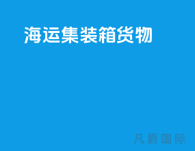 海运集装箱货物