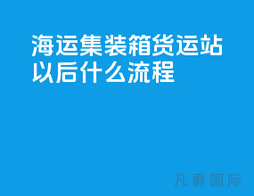 海运集装箱货运站以后什么流程