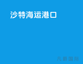 沙特海运港口