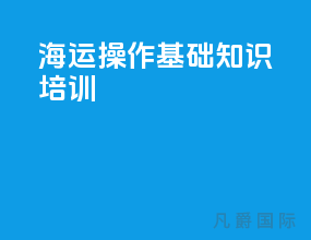 海运操作基础知识培训