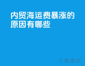 内贸海运费暴涨的原因有哪些