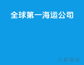 全球第一海运公司