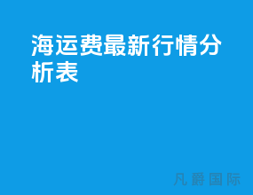 海运费最新行情分析表