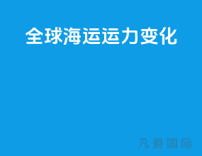 全球海运运力变化