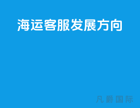 海运客服发展方向