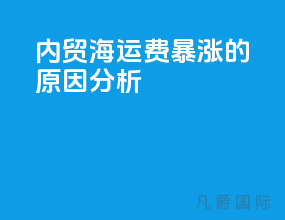 内贸海运费暴涨的原因分析