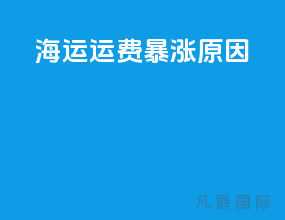 海运运费暴涨原因