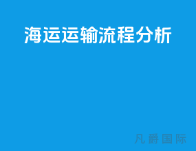 海运运输流程分析