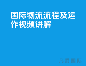 国际物流流程及运作视频讲解