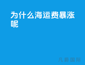 为什么海运费暴涨呢