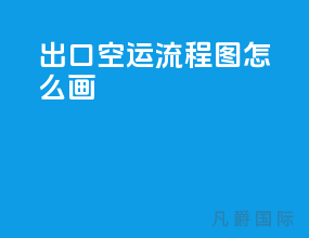 出口空运流程图怎么画