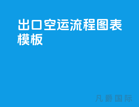 出口空运流程图表模板
