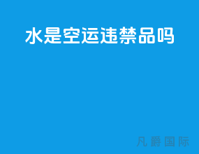 水是空运违禁品吗