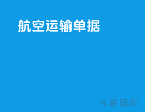 航空运输单据ppt