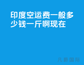 印度空运费一般多少钱一斤啊现在