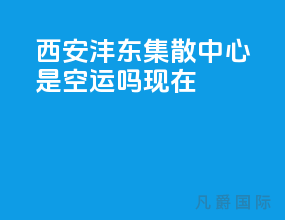 西安沣东集散中心是空运吗现在