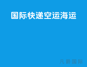 国际快递空运海运