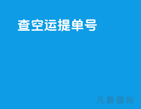 查空运提单号