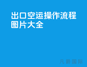 出口空运操作流程图片大全
