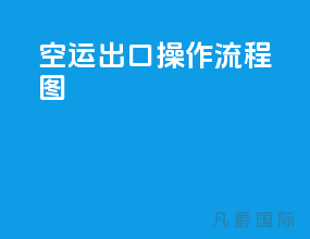 空运出口操作流程图