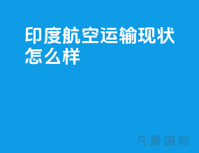 印度航空运输现状怎么样