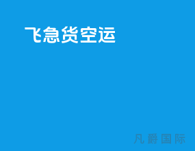飞急货空运
