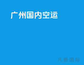 广州国内空运