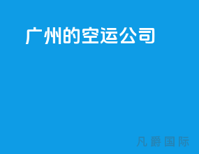 广州的空运公司