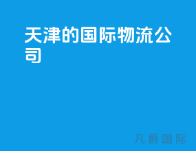 天津的国际物流公司