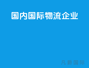 国内国际物流企业