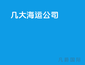 几大海运公司