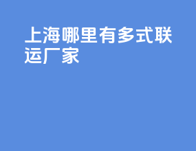 上海哪里有多式联运厂家