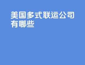 美国多式联运公司有哪些