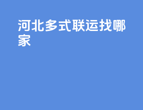 河北多式联运找哪家