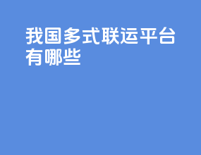 我国多式联运平台有哪些