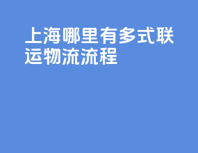 上海哪里有多式联运物流流程