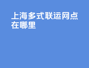 上海多式联运网点在哪里