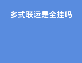 多式联运是全挂吗