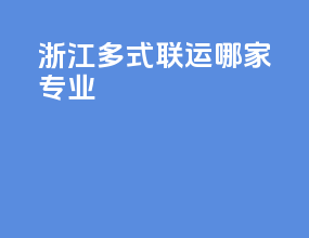 浙江多式联运哪家专业