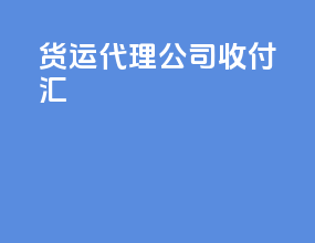 海运代理公司收付汇