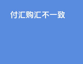付汇购汇不一致