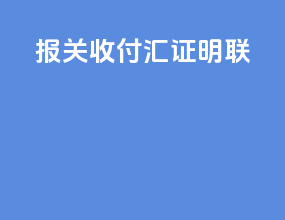 报关收付汇证明联